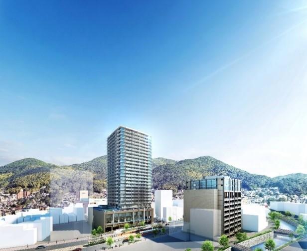 「ライオンズタワー新大工町」外観イメージ